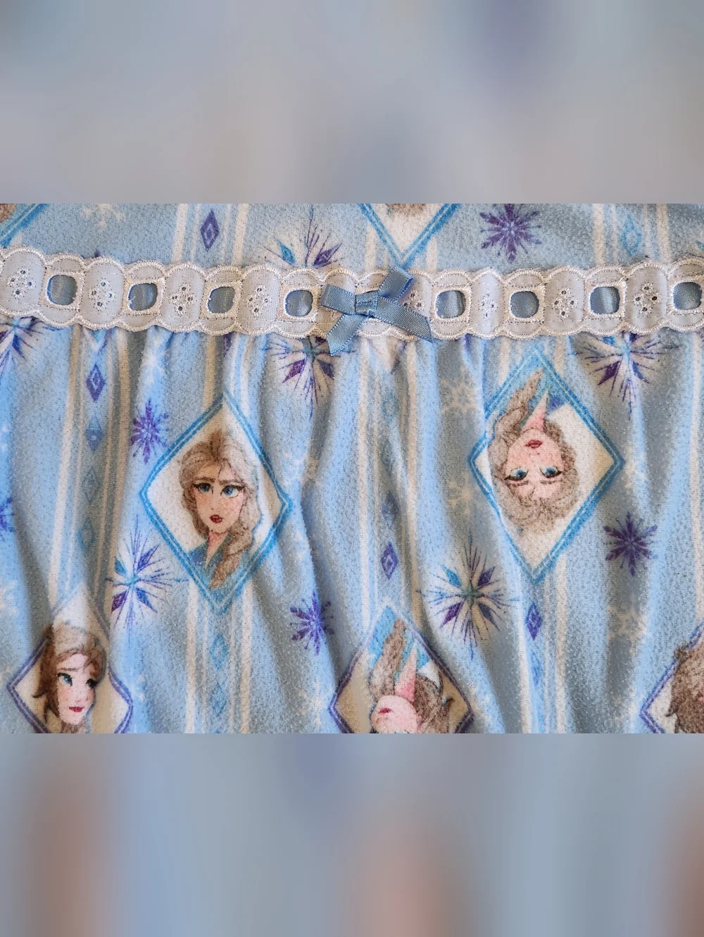 Disney Princess Frozen II Elsa Girl's 6 Flannel Nightgown - Picture 6 of 8